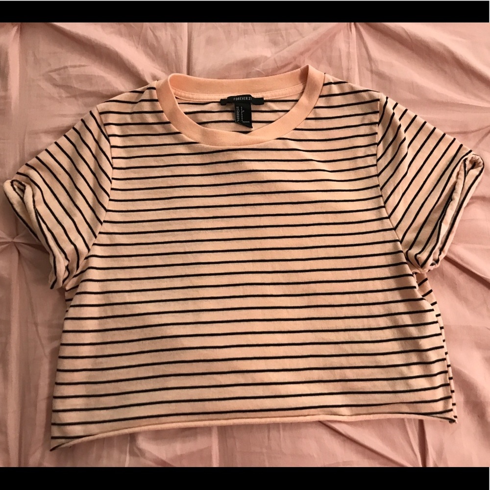 Striped crop top
